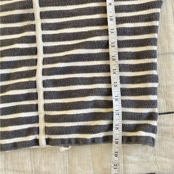 Madewell Terry Striped Back-Zip Pullover Slouchy 100% Cotton Size XS - Picture 11 of 11